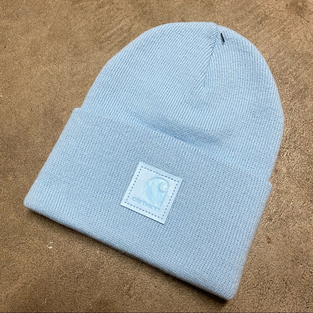 NWT Carhartt Beanie - Tonal Patch - Light Blue